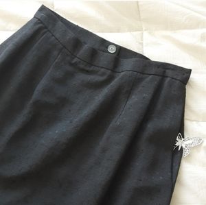 Kaspar Black Silk‎ Skirt